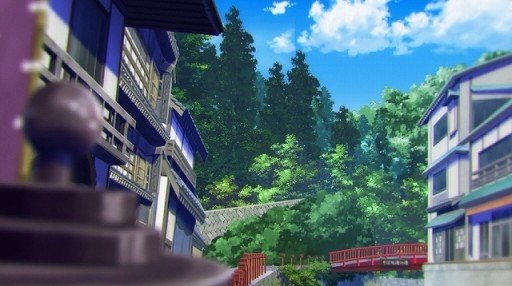 Leisurely shopping street