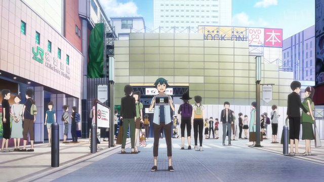 In Front of a Large Electronics Retailer in Akihabara