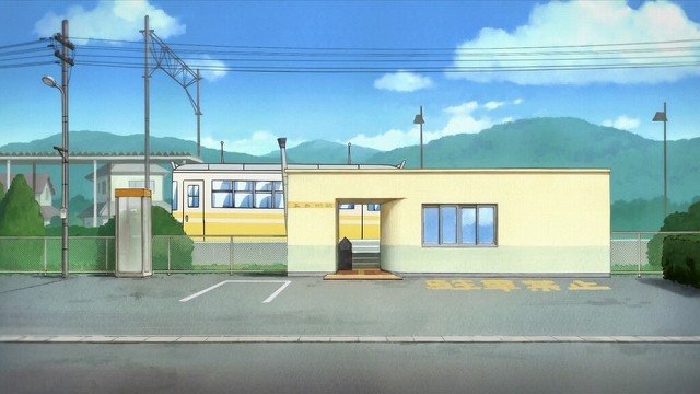 Countryside station waiting shelter