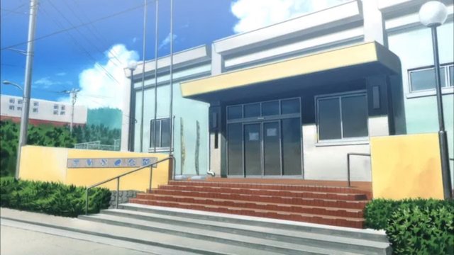 Scene in front of the hall