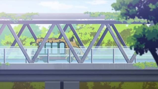 Red footbridge of Japari Park