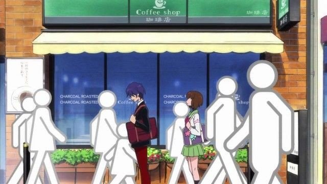 Discussion at the café
