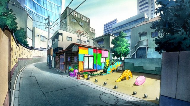 The shop where the Takakura brothers buy art materials