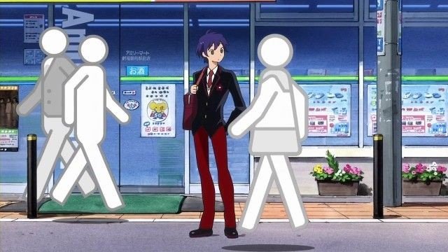 Two brothers in front of FamilyMart