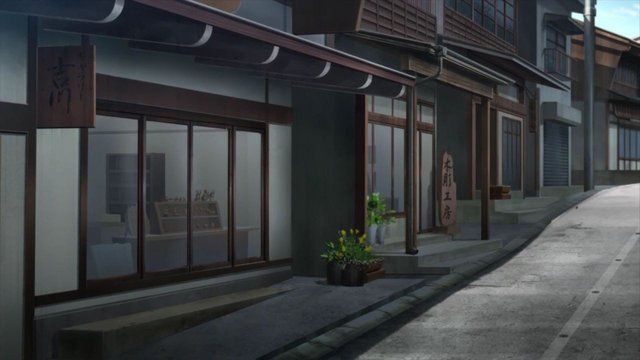 Wood carving street corner