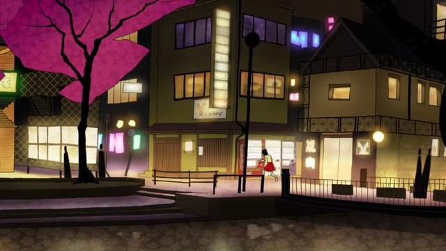 木屋町通沿いの春の夜