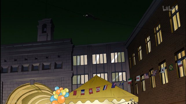 総合人間学部前の夜