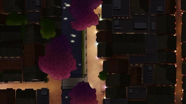 先斗町と木屋町の見下ろし