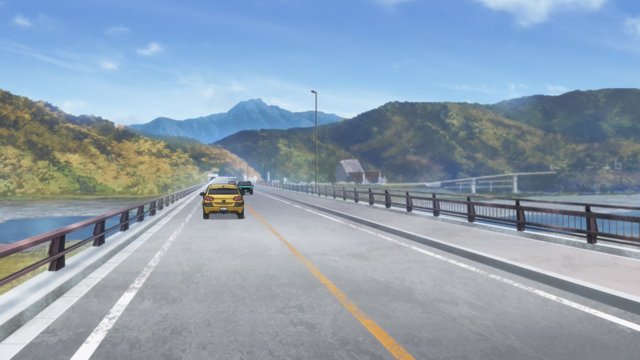 Riding across Toyama Bridge