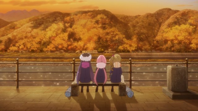 Steamed bun bench by the Fuji River