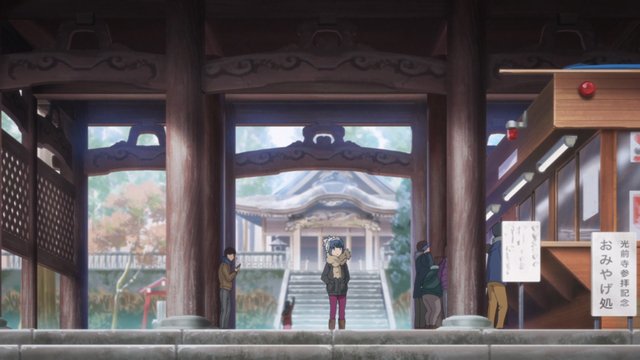 Before the temple gate