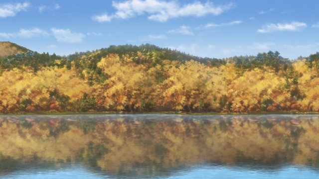 Scene of canoeing on Lake Shibire