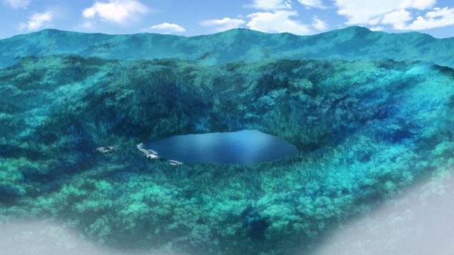 Lake Shibireko Panorama from Above