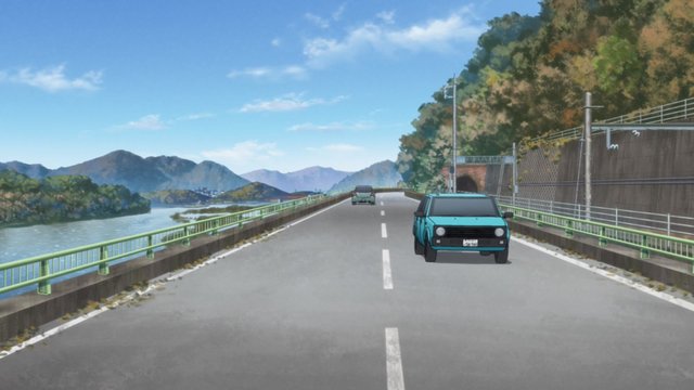 Straight road with Mount Fuji in view