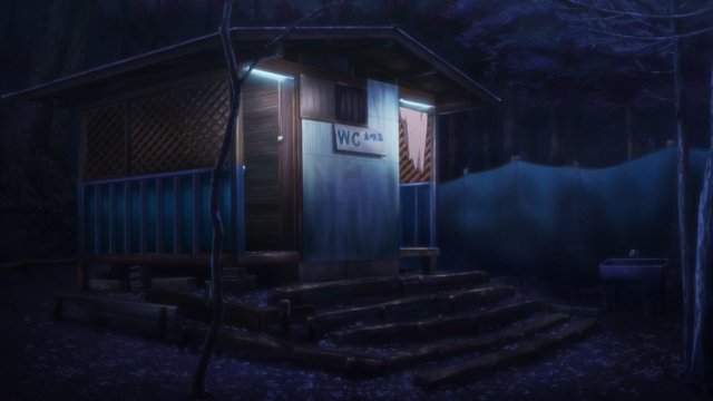 Campground public toilet
