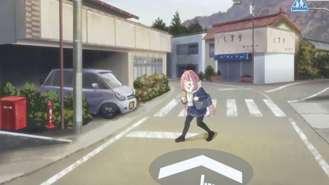 Cycling in front of the pharmacy