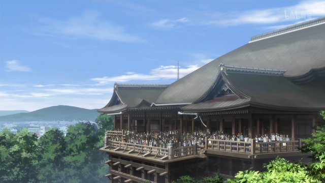 Kiyomizudera stage and Kyoto view
