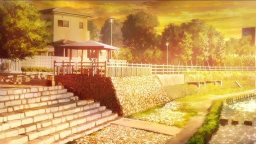 Takushi Park Bench at Sunset