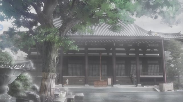 At a temple along the old-town street