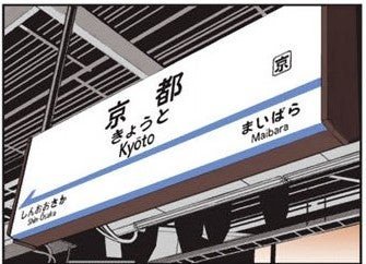 Kyoto Station Platform 13/14 Sign