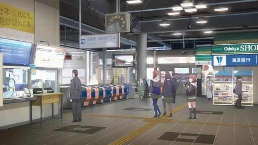駅前広場の時計台