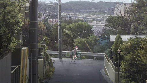 深沢中学校東側の道路