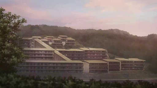 Eita's apartment building distant view