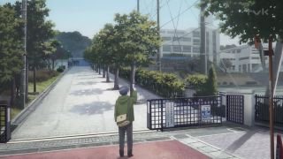 深沢高校の正門
