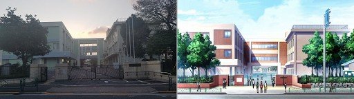 つつじ台高校の校門