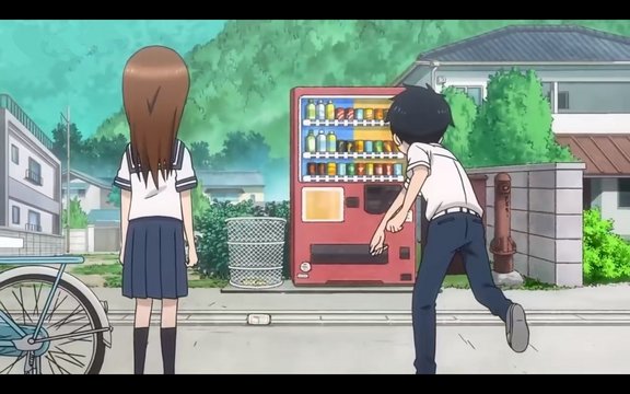 Empty lot with a vending machine
