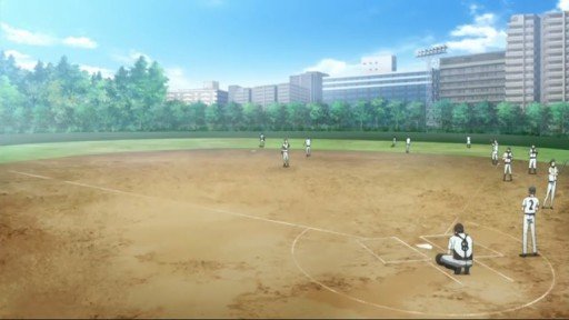 Baseball stadium surrounded by hills