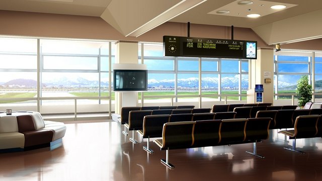 Yamagata Airport (scene description)