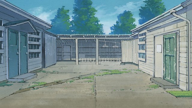 Smoking shelter in the base