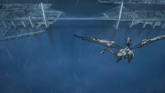 竜群が斜張橋を越える