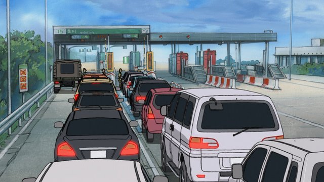 Highway toll gate