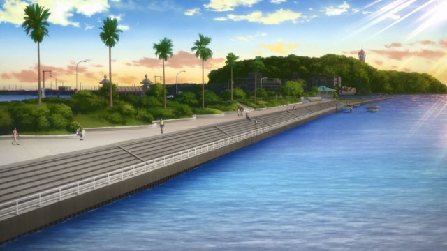 片瀬橋の黄昏
