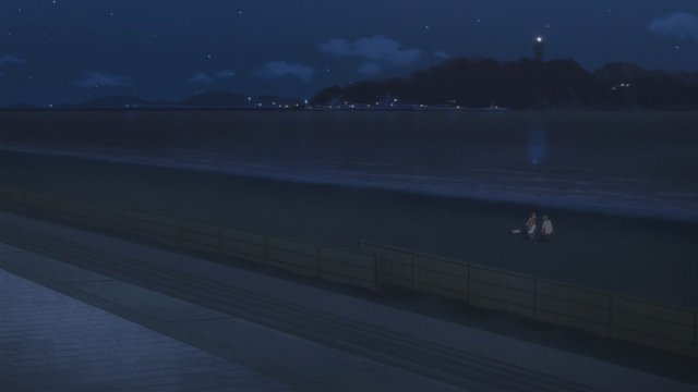 Sakuta and Mai's seaside walk