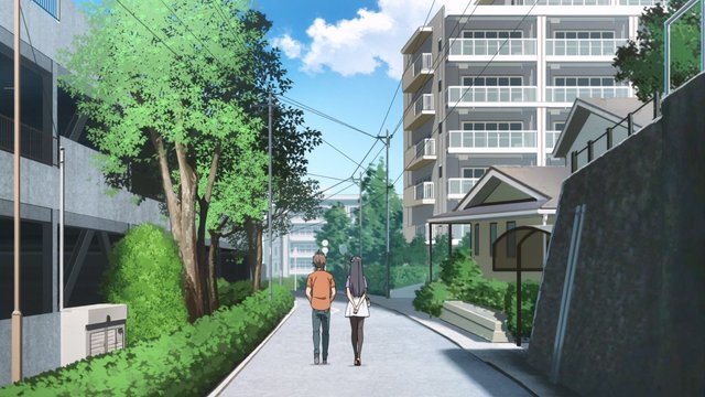 第10話の夕方の街路での会話