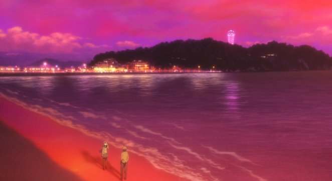 Evening beach walk