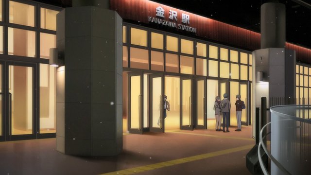 Large station exit