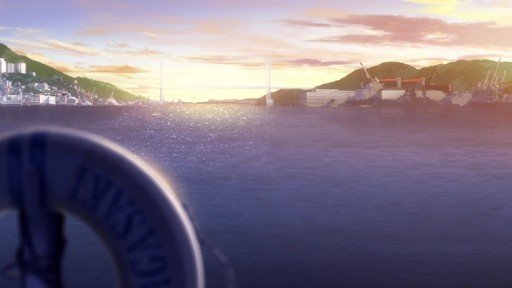 Inflatable Ring and Distant Bridge