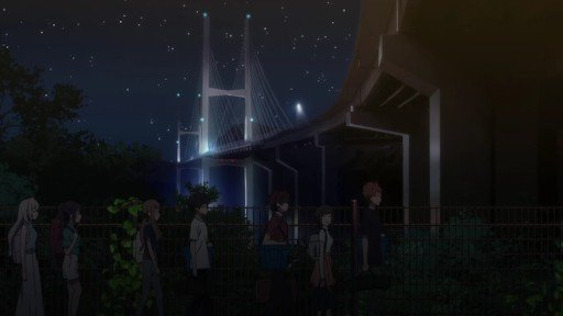 Megami Bridge from under the viaduct