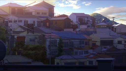 Residential area overlooking the city