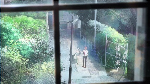 OPの港を見下ろすシーン