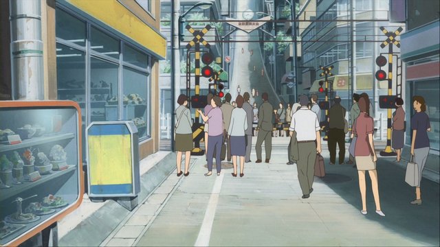 真琴が走る踏切