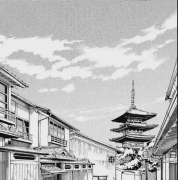 Conversation in front of Yasaka Pagoda