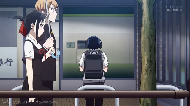 The railing Ishigami sat on