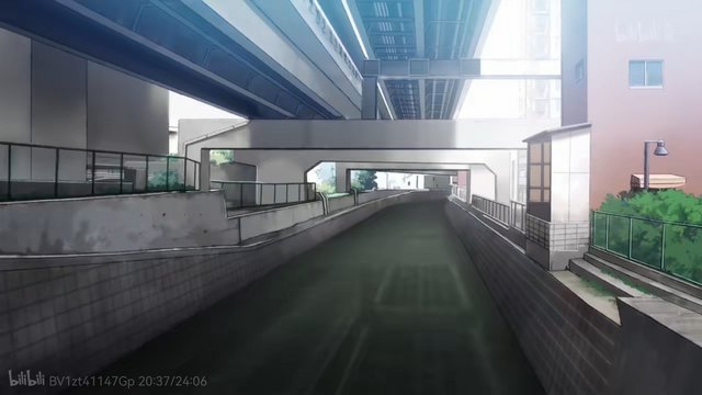 The small bridge where Kaguya fakes tying her shoes