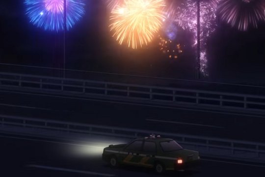 Night view date at Umihotaru rest area