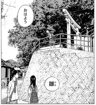 The Stone Steps and the Cat at Hinata Family Shrine